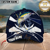 Maxcorners Fishing Jersey Blue Water Personalized 3D Cap (6 Breeds)