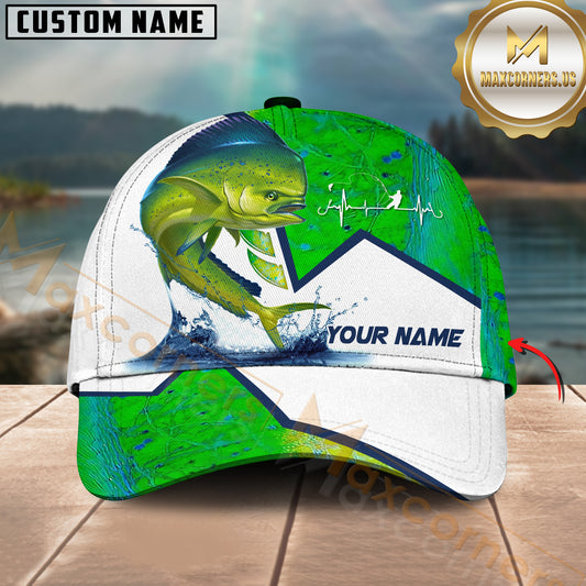 Maxcorners Mahi-Mahi Fishing For Team Customized Name 3D Cap