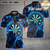 Maxcorners Darts Flaming Roses Dartboard Multicolor Customized Name, Team Name 3D Shirts