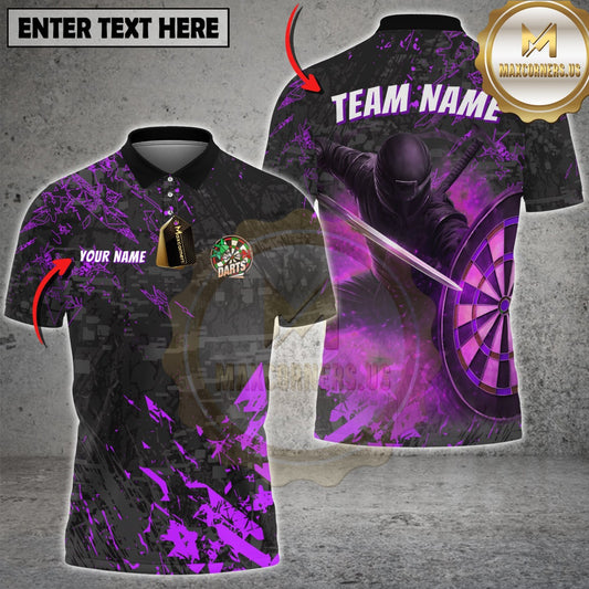 Maxcorners Darts Shadow Ninja Dartboard Multicolor Customized Name, Team Name 3D Shirts