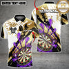 Maxcorners Darts Dartboard Gold Splash Multicolor Customized Name, Team Name 3D Shirt