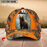 Maxcorners Hunting Camouflage Multioption Personalized Name 3D Cap (Deer, Moose, Elk, Boar, Bear)