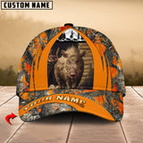 Maxcorners Hunting Camouflage Multioption Personalized Name 3D Cap (Deer, Moose, Elk, Boar, Bear)