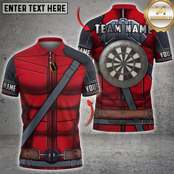 Maxcorners Darts Tactical Armor Dartboard Design Personalized Name 3D Unisex Shirt