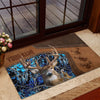 Maxcorners Deer Hunting Camo Forest Personalized Name 3D Doormat