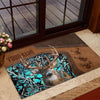 Maxcorners Deer Hunting Camo Forest Personalized Name 3D Doormat
