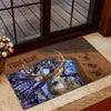 Maxcorners Deer Hunting Camo Forest Personalized Name 3D Doormat
