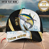Maxcorners Fishing Gold Black Dynamic Jump Personalized 3D Cap (11 Breeds)