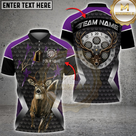 Maxcorners Darts Hunter Deer Buck Multicolor Customized Name, Team Name 3D Shirts