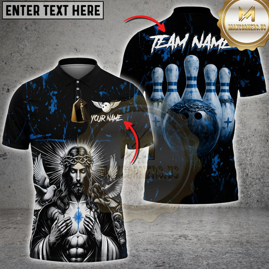 Maxcorners Darts Sacred Jesus Christ Blood Multicolor Customized Name, Team Name 3D Shirts