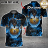 Maxcorners Billiards Dragon Fire Ball 9 Design Multicolor Customized Name, Team Name 3D Shirt