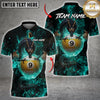 Maxcorners Billiards Dragon Fire Ball 9 Design Multicolor Customized Name, Team Name 3D Shirt