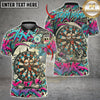 Maxcorners Darts Graffiti Funny Dartboard Character Multicolor Customized Name, Team Name 3D Shirts