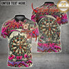 Maxcorners Darts Graffiti Funny Dartboard Character Multicolor Customized Name, Team Name 3D Shirts