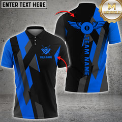 Maxcorners Billiard 8-Ball Pool Golden Multicolor Personalized Name, Team Name 3D Shirt