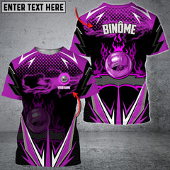 Maxcorners Billiard Ball 8 Fire Personalized Name, Team Name Unisex Shirt For Christophe