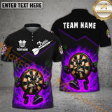Maxcorners Darts Angry Dartboard Flame Multicolor Personalized Name, Team Name 3D Shirt