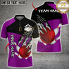 Maxcorners Bowling Ball Claw Strike Multicolor Customized Name, Team Name 3D Shirt