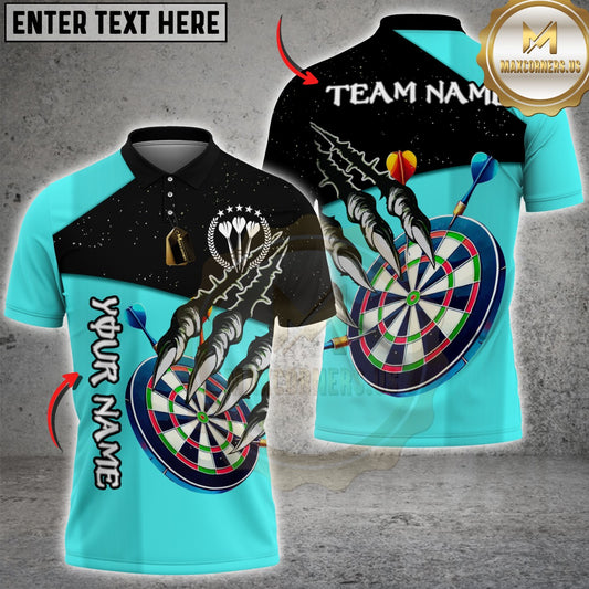 Maxcorners Darts Dartboard Claw Monster Multicolor Customized Name, Team Name 3D Shirt