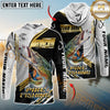Maxcorners Pike Fishing Hook Graphic & Jumping Fish Art  Personalized Name, Team Name 3D Long Sleeve Shirt