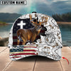 Maxcorners Cross America Hunting Deer Crack Camo Pattern Multicolor Option Personalized Cap