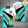 Maxcorners Pickleball Ball Fire Mutilcolor Option Customized Name, Team Name 3D Shirt