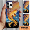 Maxcorners Big Game Ocean Action Design Personalized Name Phone Case ( 12 Fish Species )