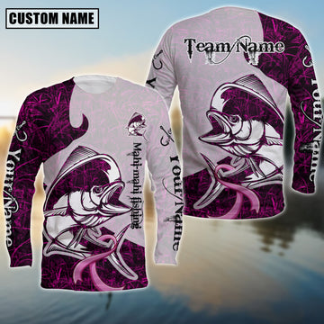 Maxcorners Mahi-Mahi Ocean Hunter Sun Protection Personalized Name, Team Name 3D Long Sleeve Shirt