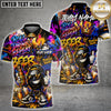 Maxcorners Bowling Beer Graffiti Character Funny Drunk Multicolor Customized Name, Team Name 3D Shirts