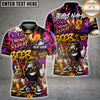 Maxcorners Bowling Beer Graffiti Character Funny Drunk Multicolor Customized Name, Team Name 3D Shirts