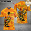 Maxcorners Darts Bee Sting Customized Name, Team Name 3D Shirt For Women