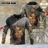 Maxcorners Boar Hunting Camo Classic Custom Name Shirt 3D All Over Printed Clothes