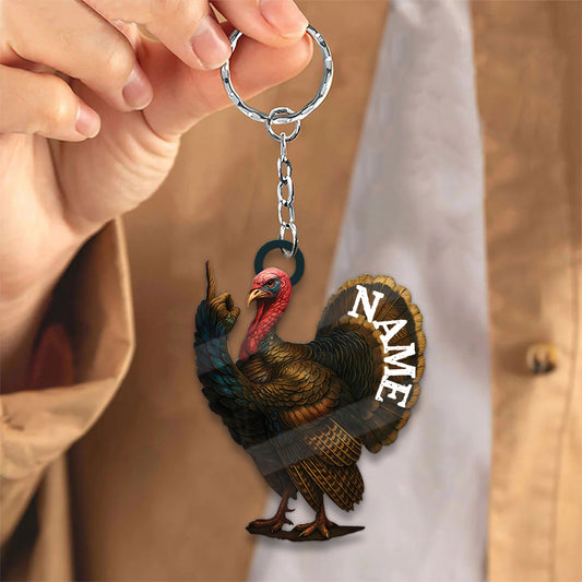 Maxcorners Personalized Funny Turkey Acrylic Ornament - Hilarious Christmas Decoration for Hunters LM0411