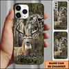 Maxcorners Deer Hunter Camo Personalized 3D Phone Case (4 colors)