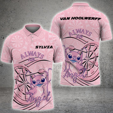 Maxcorners Stich Pink Customized Name Shirts For Sylvia