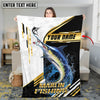 Maxcorners Mahi-Mahi Fishing Hook Graphic & Jumping Fish Art  Personalized Name 3D Blanket