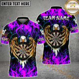 Maxcorners Darts Fire Eagle Multicolor Options Personalized Name, Team Name 3D Shirt