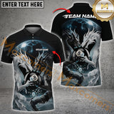 Maxcorners Billiard Dragon Duel Multicolor Customized Name, Team Name 3D Shirt