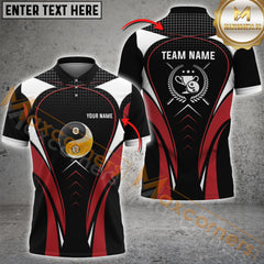 Maxcorners Billiard Prestige Yin And Yang Ball 89 Multicolor Customized Name, Team Name 3D Shirt