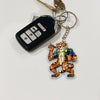Maxcorners Darts Muscular Tiger Player Mascot 3D Keychain And Ornament