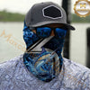 Maxcorners Fishing Ocean Wave Power 3D Neck Gaiter (12 Fish Species)