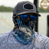 Maxcorners Fishing Camo Water Splash 3D Neck Gaiter (12 Fish Species)