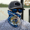 Maxcorners Fishing Honeycomb Electric Water Splash 3D Neck Gaiter (12 Fish Species)