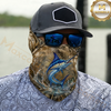 Maxcorners Fishing Camouflage Dynamic Water Splash 3D Neck Gaiter (13 Fish Species)