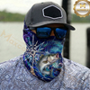 Maxcorners Fishing Electric Wave Splash 3D Neck Gaiter (13 Fish Species)