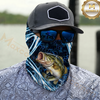 Maxcorners Fishing Dynamic Splash Art 3D Neck Gaiter (13 Fish Species)