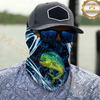 Maxcorners Fishing Dynamic Splash Art 3D Neck Gaiter (13 Fish Species)