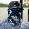 Maxcorners Fishing Dynamic Splash Art 3D Neck Gaiter (13 Fish Species)