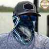 Maxcorners Fishing Dynamic Splash Art 3D Neck Gaiter (13 Fish Species)