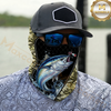 Maxcorners Fishing Black Khaki Camoflage 3D Neck Gaiter (13 Fish Species)